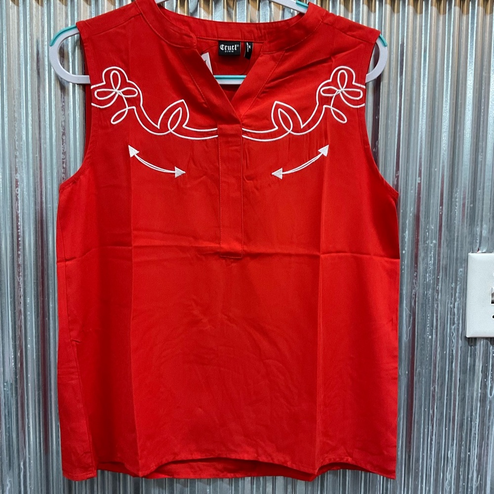 Cruel girl western flair tank top